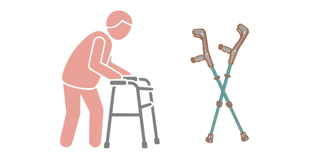 転倒防止のため早めに杖や歩行器を使うことが大切