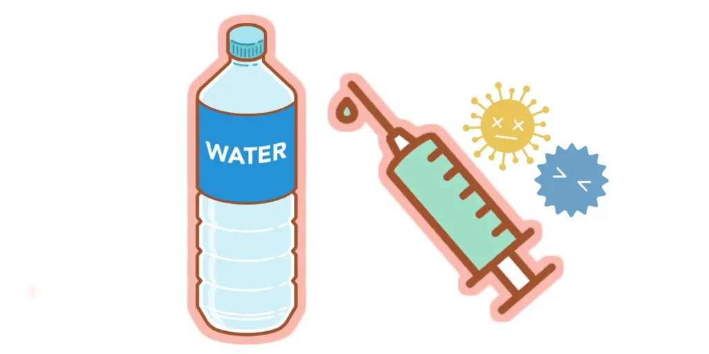 感染症予防のための水分補給やワクチン接種