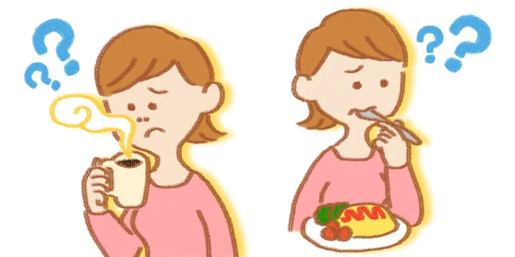 パーキンソン病による前駆期で嗅覚障害が現れている図
