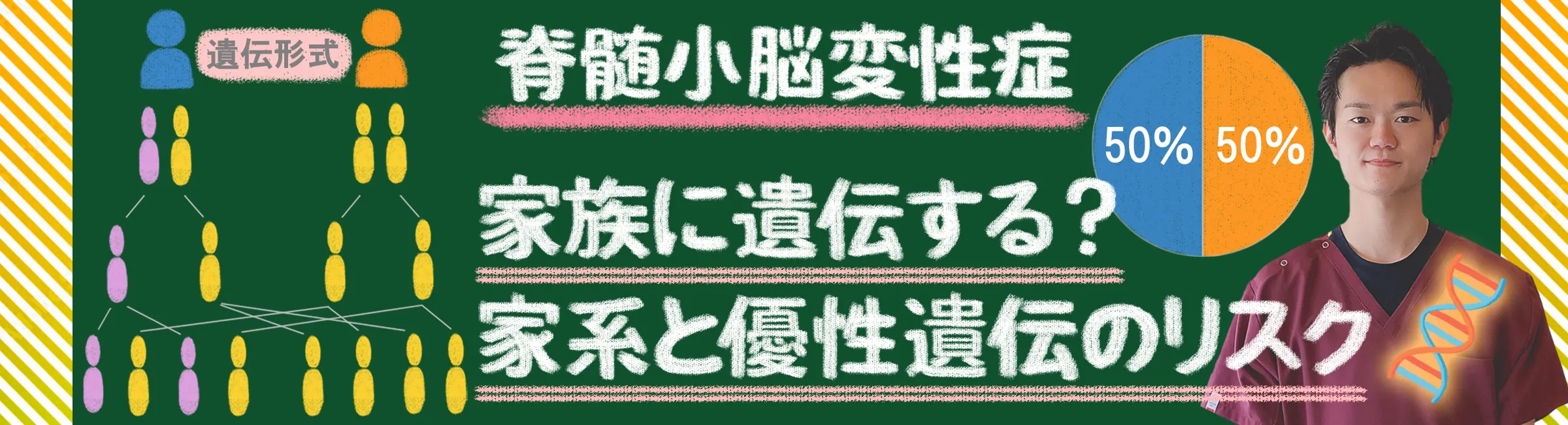 脊髄小脳変性症｜家族への遺伝確率や家系全体への影響を徹底解説